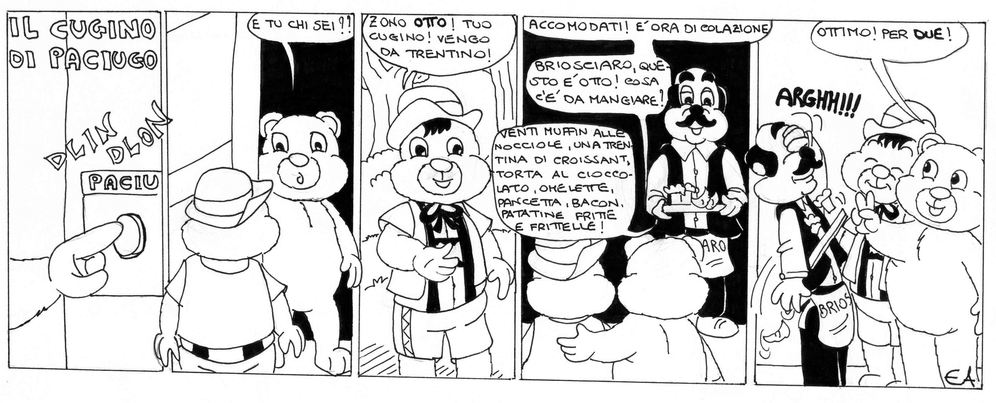 Paciugo, Emanuele Arduino, bambini, pupazzi, fumetti, cibo